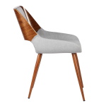 Agi - Dining Chair - Walnut / Gray - Image 3