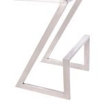 Atlantis - 26" Counter Height Backless Bar Stool - Black / Brushed - Image 4