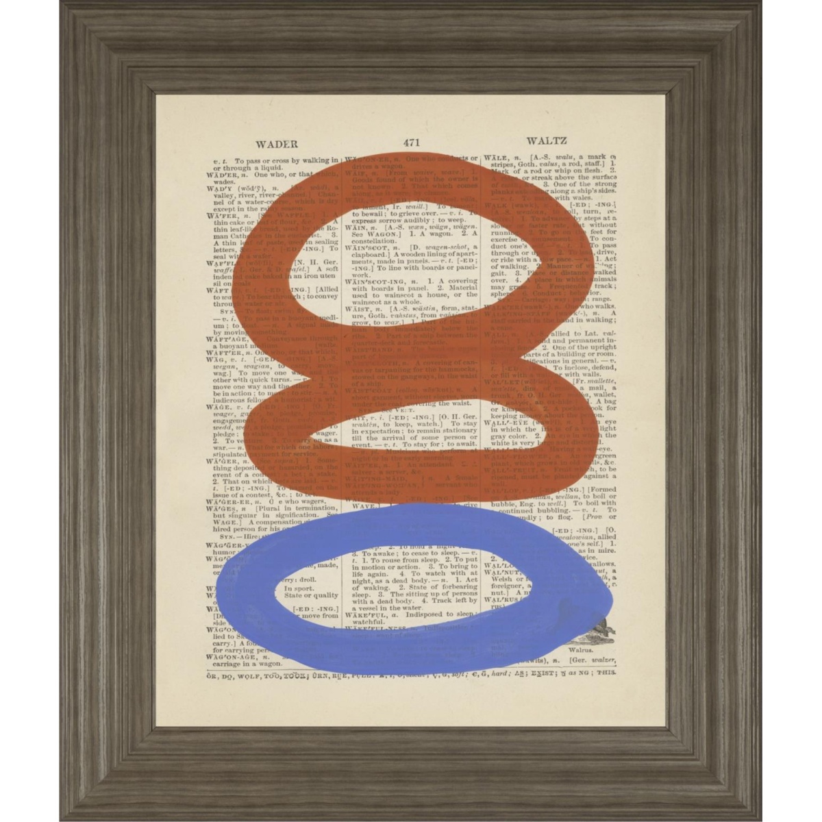 9db36fe78c7acf6712c51e7497b89a76 22x26 Modern Definition VI By Renee W. Stramel - Beige - Image 1