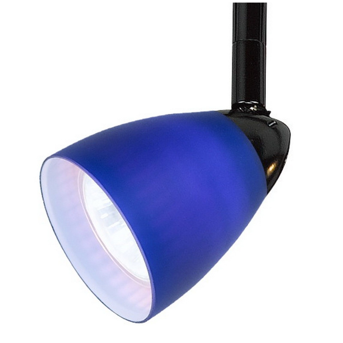 9e16c00e76f2def7c02883d338a9b783 4.87" Height Serpentine Track Head With Shade - Blue & Black - Image 1
