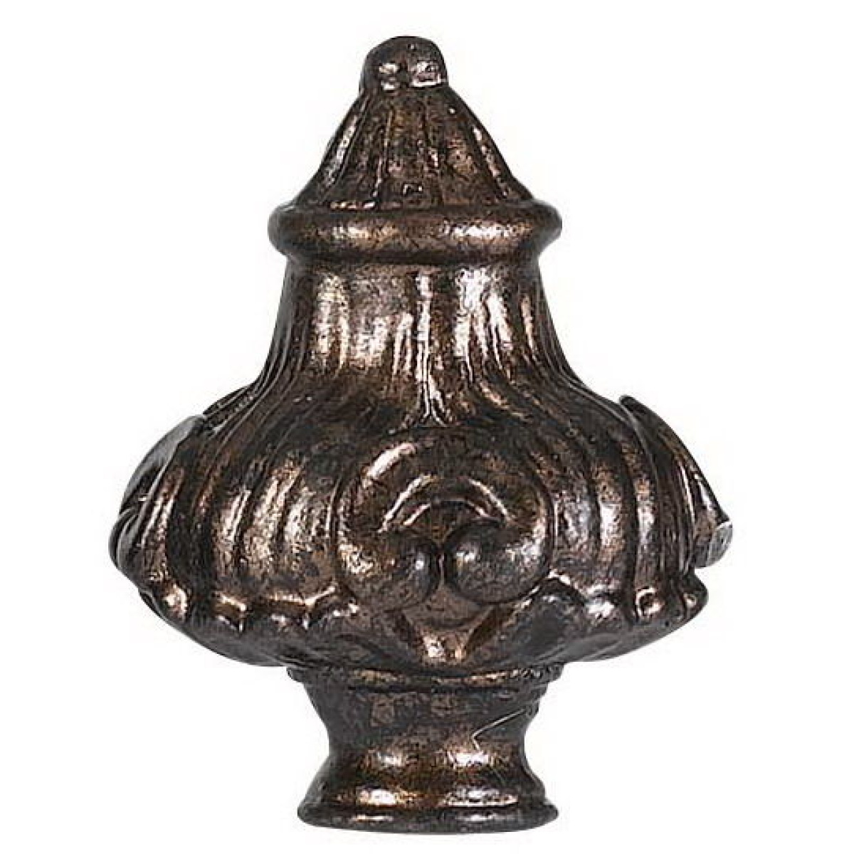 9f528c02f49e55c1e354496503adc595 2.75" Height Metal Cast Finial - Rust - Image 1