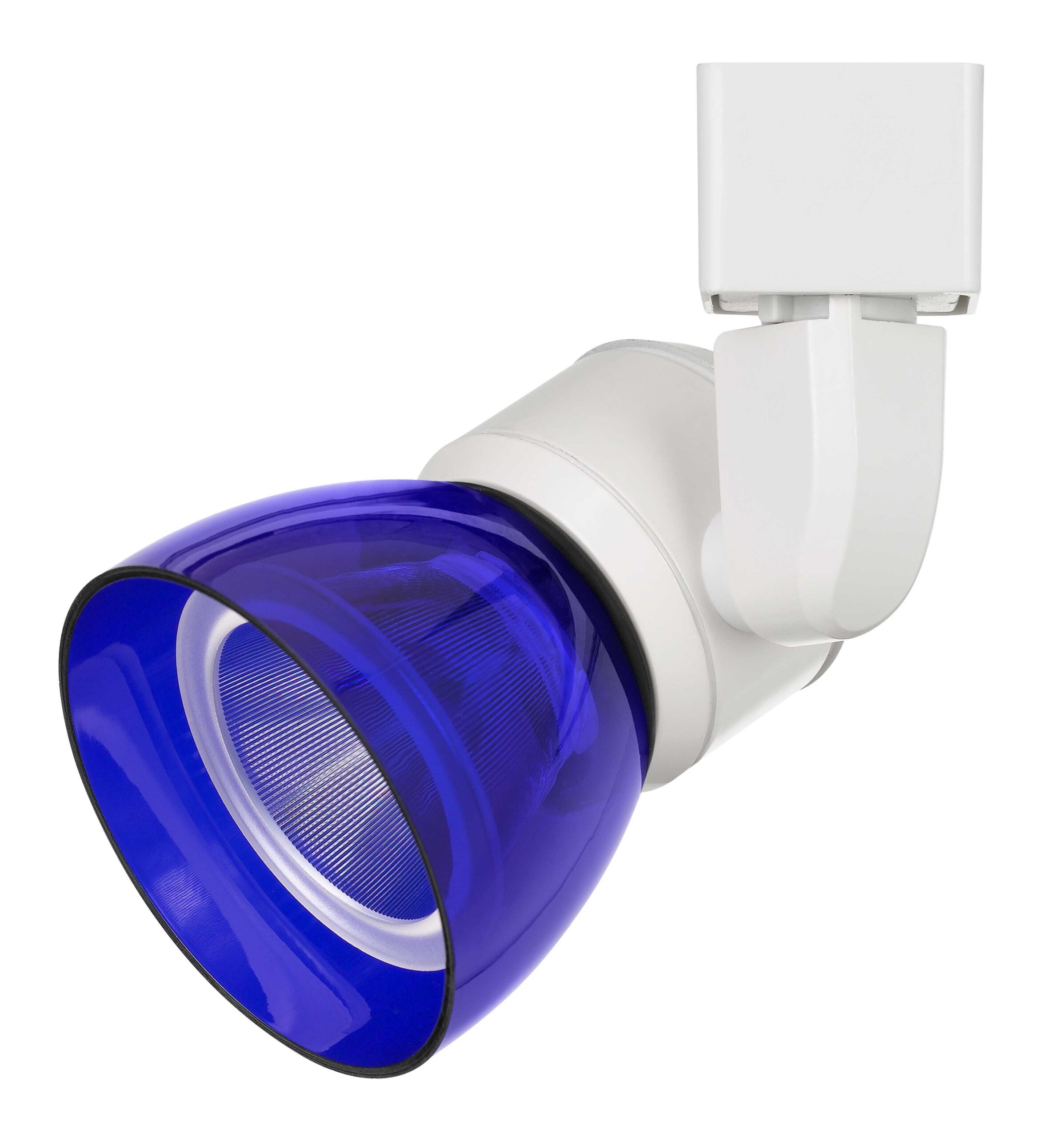 6.25" Height Metal Track Head - White & Blue