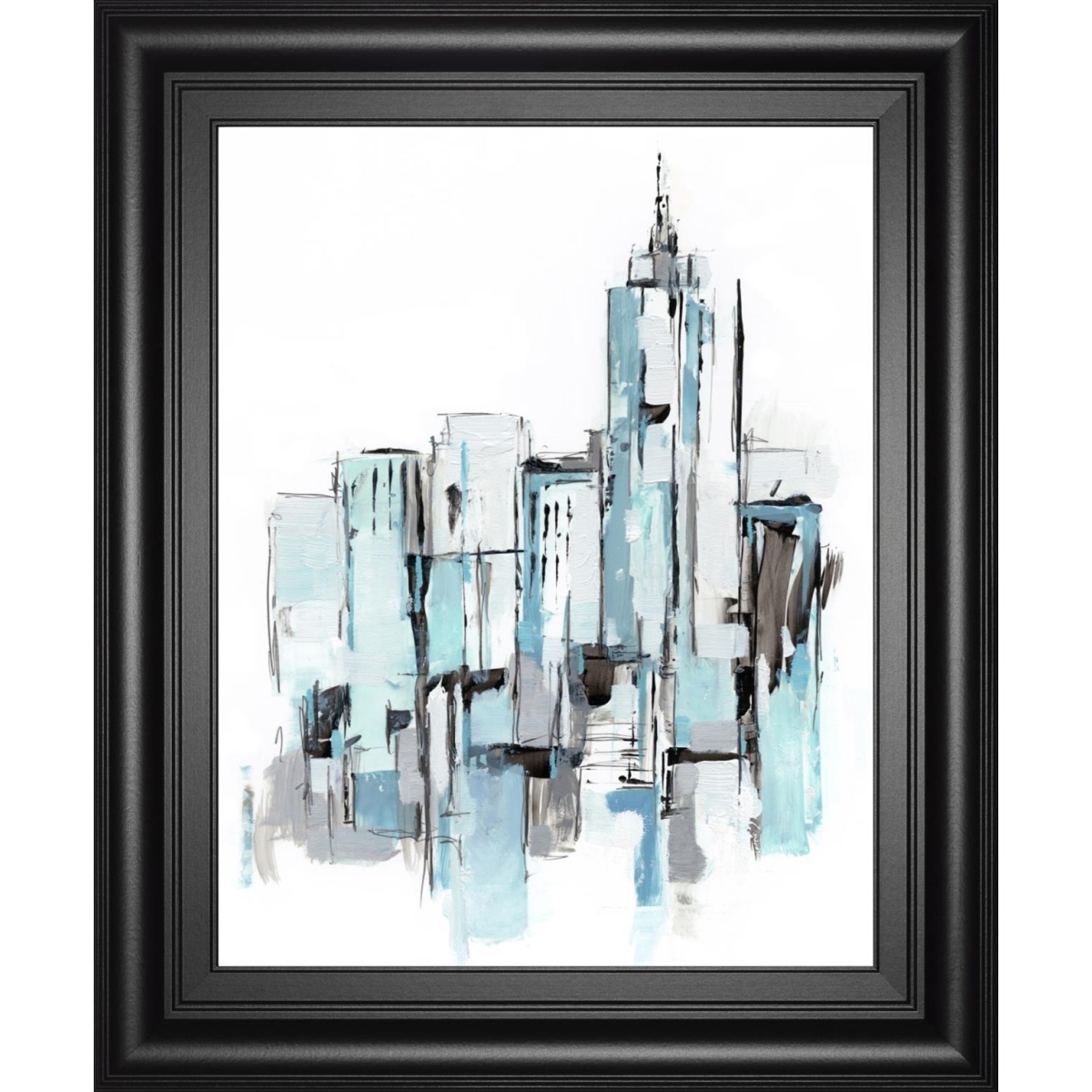 a3a87ccbae75bbefecc09962a8b8f032 22x26 Blue City I By Ethan Harper - Light Blue - Image 1