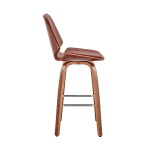 Arabela - 26" Swivel Bar Stool - Brown / Walnut - Image 3