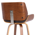 Tyler - 26" Counter Height Swivel Bar Stool - Brown / Walnut - Image 7