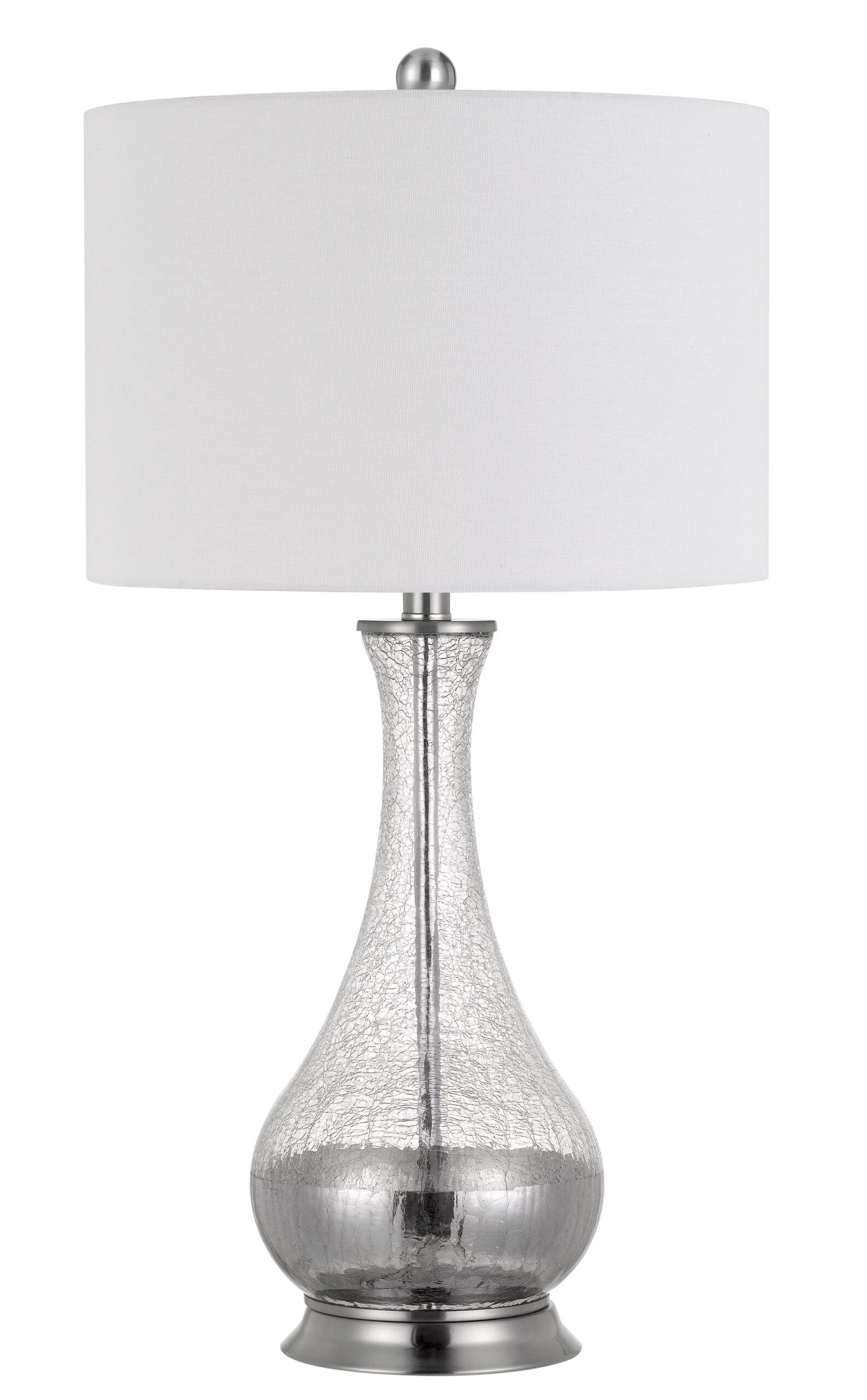 Potenza - 27" Height Glass Table Lamp (Set of 2) - Brushed Steel
