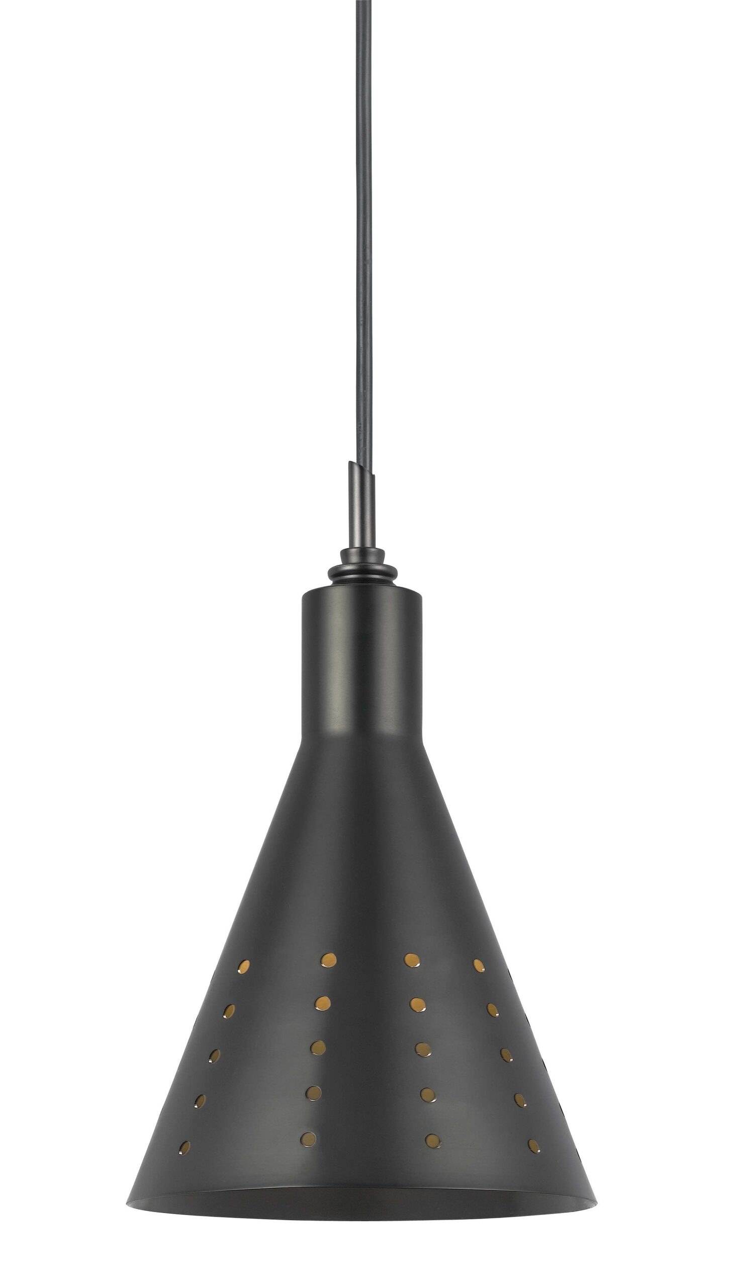 9.8" Height Metal Pendant - Brushed Steel
