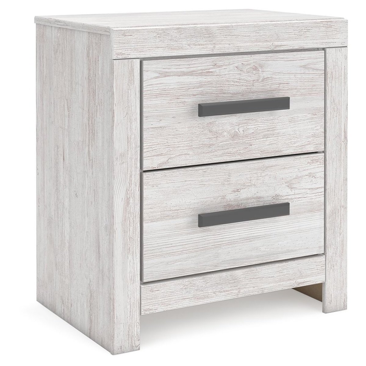 aa996d931f8ad472038869581cc188d8 Cayboni - Two Drawer Night Stand - Whitewash - Image 1