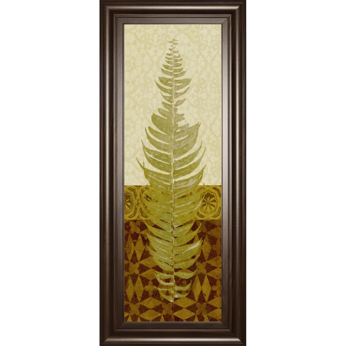 b403fc9f842371bb72eec305b7bdd6fe 18x42 Tropical Frond II By Alonzo Saunders - Light Brown - Image 1