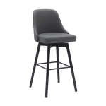 Sicily - 30" Swivel Bar Stool - Gray