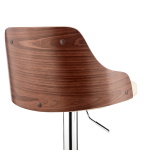 Asher - Adjustable Bar Stool - Cream / Chrome - Image 7