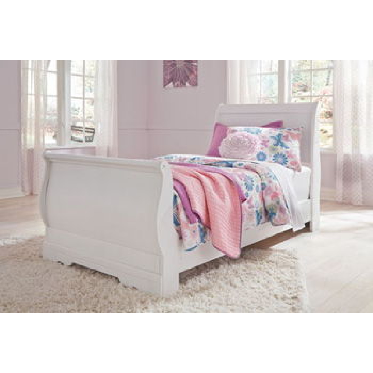 b72a8891f07882ddf0a04e1337a59d40 Anarasia - Twin Sleigh Rails - White - Image 1