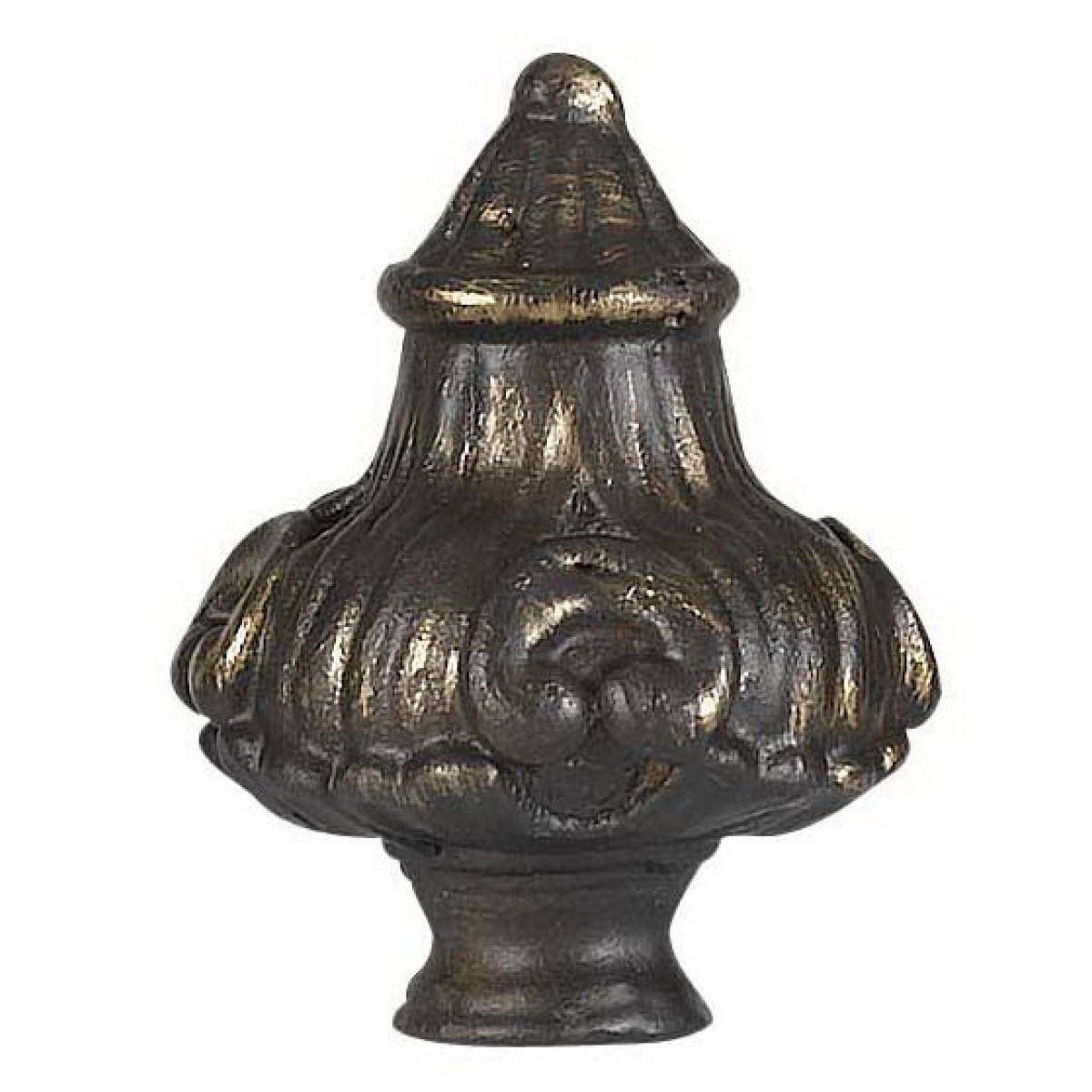 b87c6d2702db18b3d319a58eff34d13d 2.75" Height Metal Cast Finial - Dark Bronze - Image 1