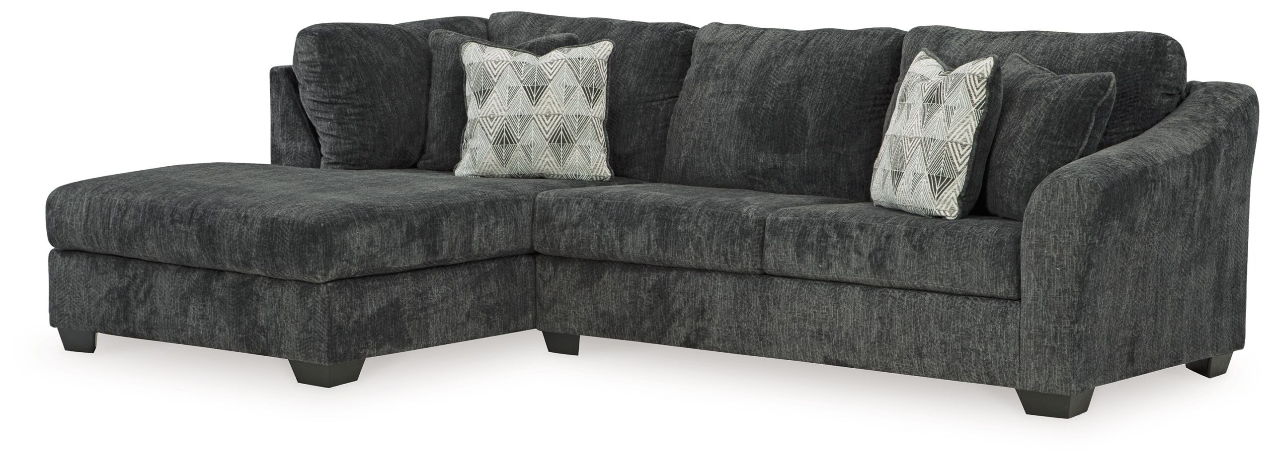 Biddeford - 2-Piece Sectional With Laf Corner Chaise - Ebony