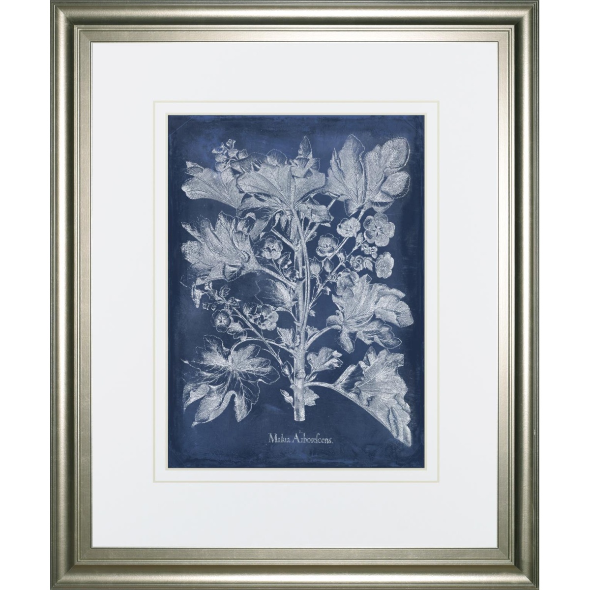 be4bbaf0d9cf81498dc3b014071e48ae 34x40 Besler Leaves in Indigo II By Vision Studio - Blue - Image 1