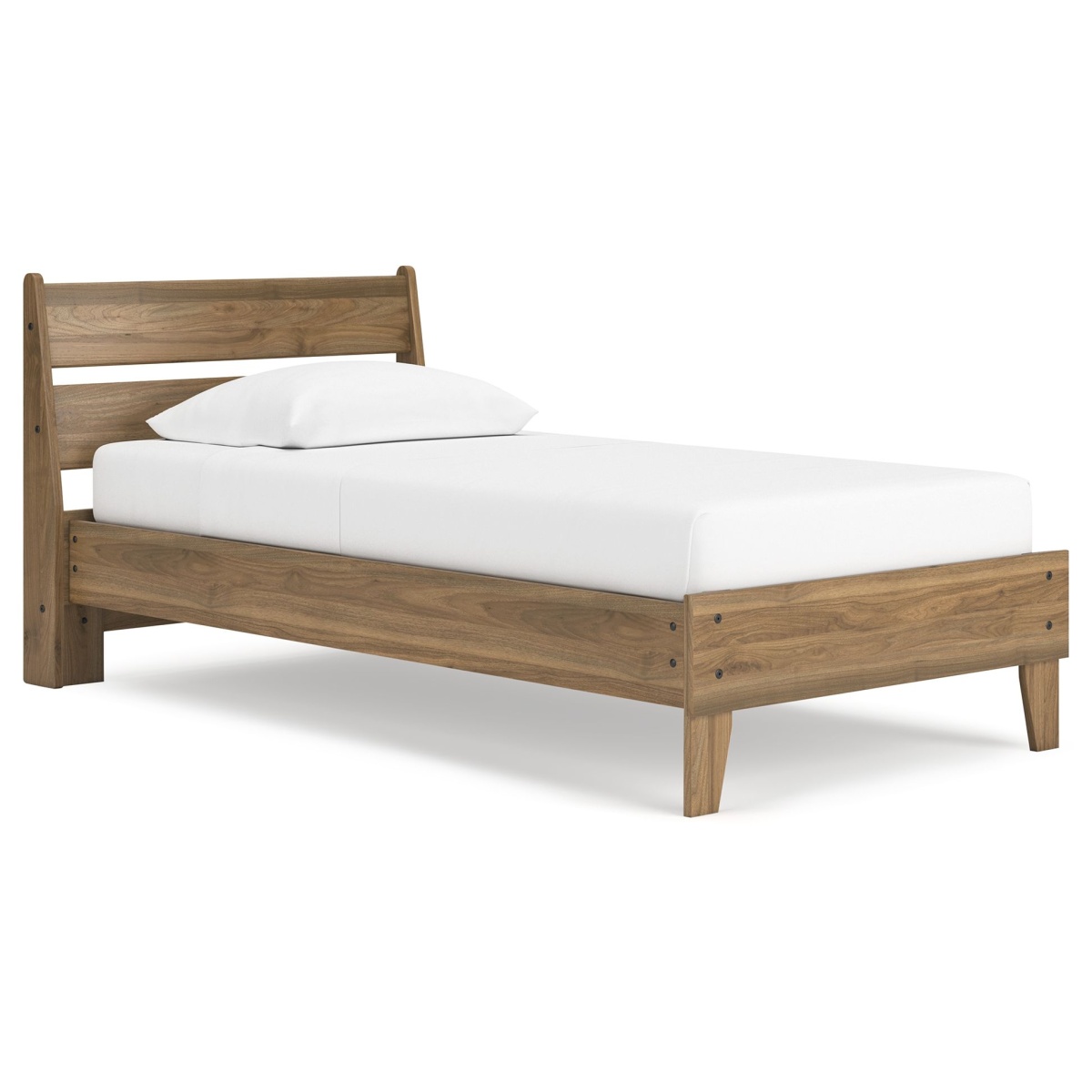 c26e9f59febc4d69f9a8ed43bd8d62b6 Deanlow - Twin Platform Panel Bed - Honey - Image 1