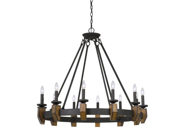 Monclovia – 25.5″ Height Three Light Chandelier – Industrial Bronze Chandeliers 9