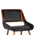 Agi - Dining Chair - Walnut / Black - Image 5