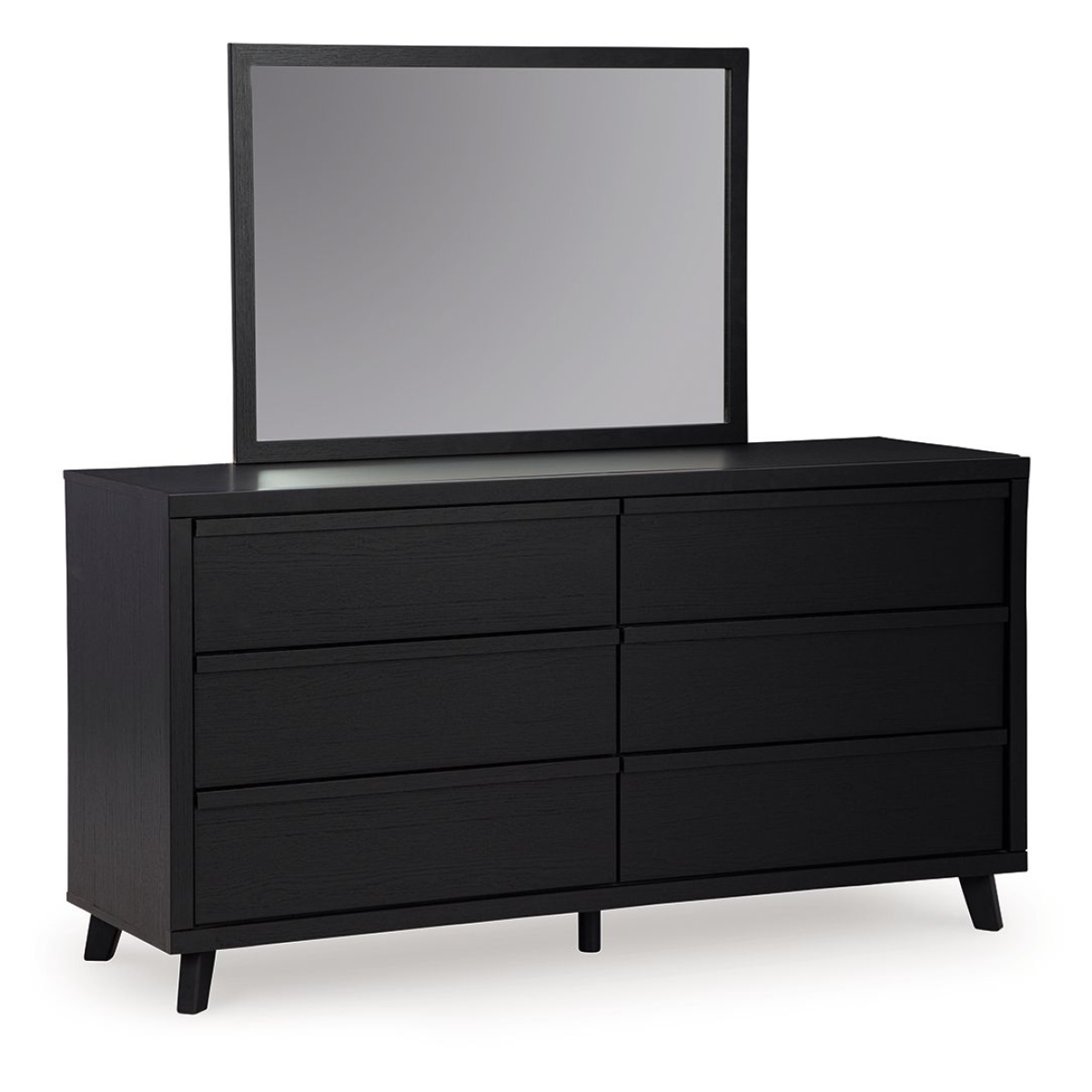 c8483d1920624eb95077c883e83468c0 Danziar - Dresser And Mirror - Black - Image 1