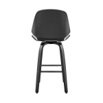 Arabela - 26" Swivel Bar Stool - Gray / Black - Image 5