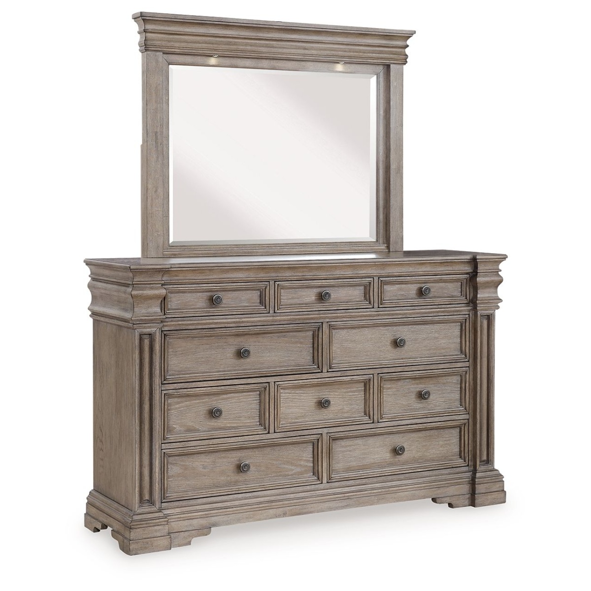 cf530265b6e2ee6583573ee039b6201d Blairhurst - Dresser And Mirror - Light Grayish Brown - Image 1