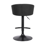 Solstice - Adjustable Swivel Barstool - Black Powder / Gold - Image 5