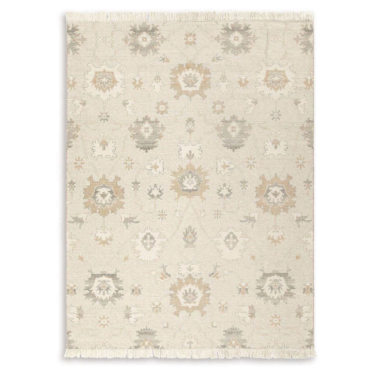 d4f857bfe7b39a92c36e83156e8d1f37 Calkin - 8' x 10' Rug - Linen / Gray / Caramel - Image 1