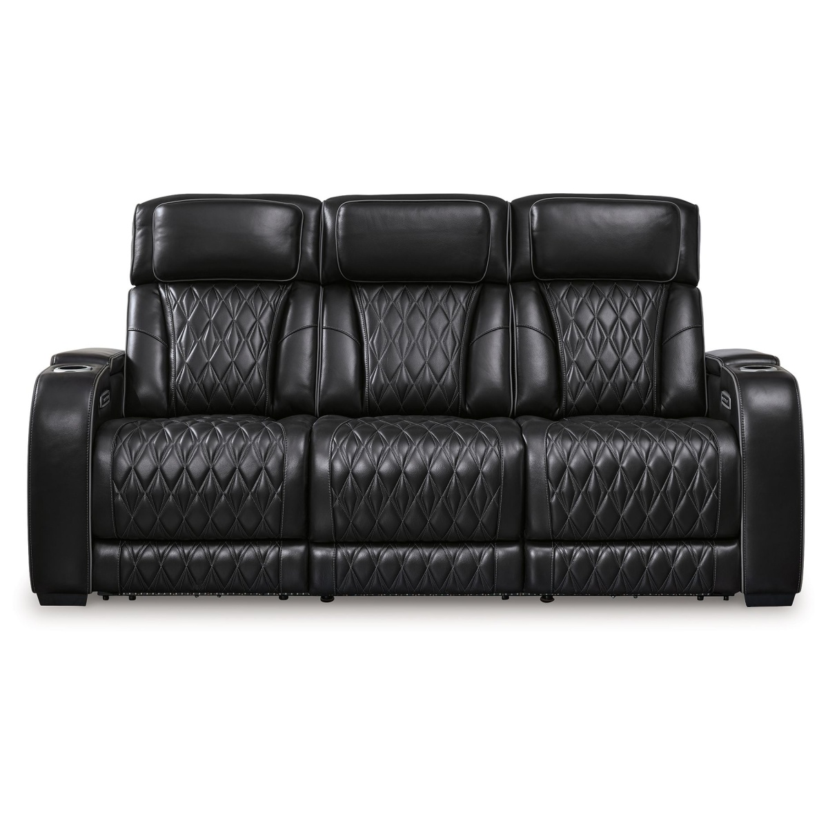 d5f1c05ac6c9c4282bb01300213c1073 Boyington - Power Reclining Sofa With Adj Headrest - Black - Image 1
