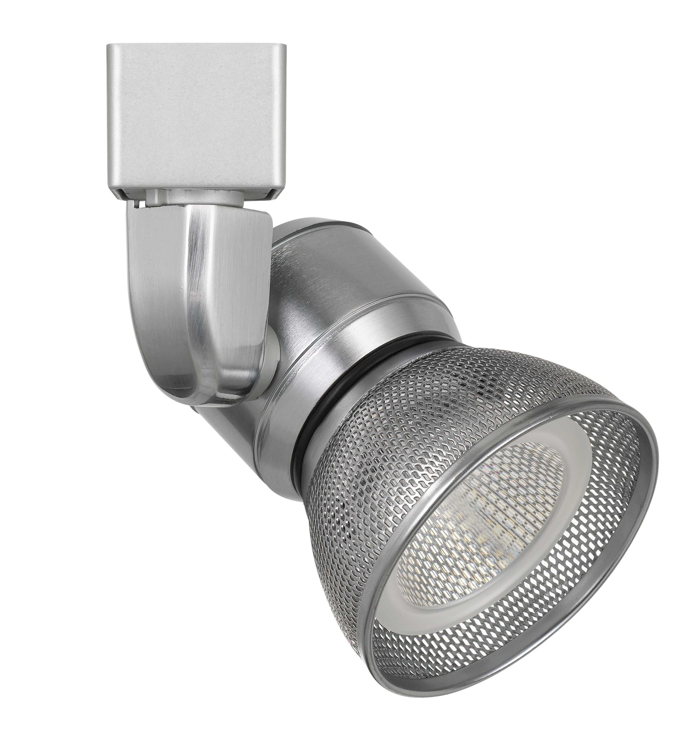 6.25" Height Metal Track Head - Brushed Steel - Mesh