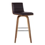 Vienna - 26" Counter Height Swivel Bar Stool - Brown / Walnut