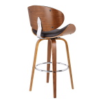 Solvang - 26" Swivel Counter Stool - Brown / Walnut - Image 3