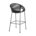 Acapulco - 26" Indoor / Outdoor Steel Bar Stool - Black - Image 3