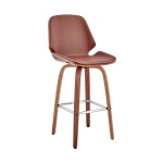 Arabela - 26" Swivel Bar Stool - Brown / Walnut