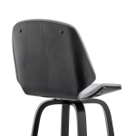 Arabela - 26" Swivel Bar Stool - Gray / Black - Image 7