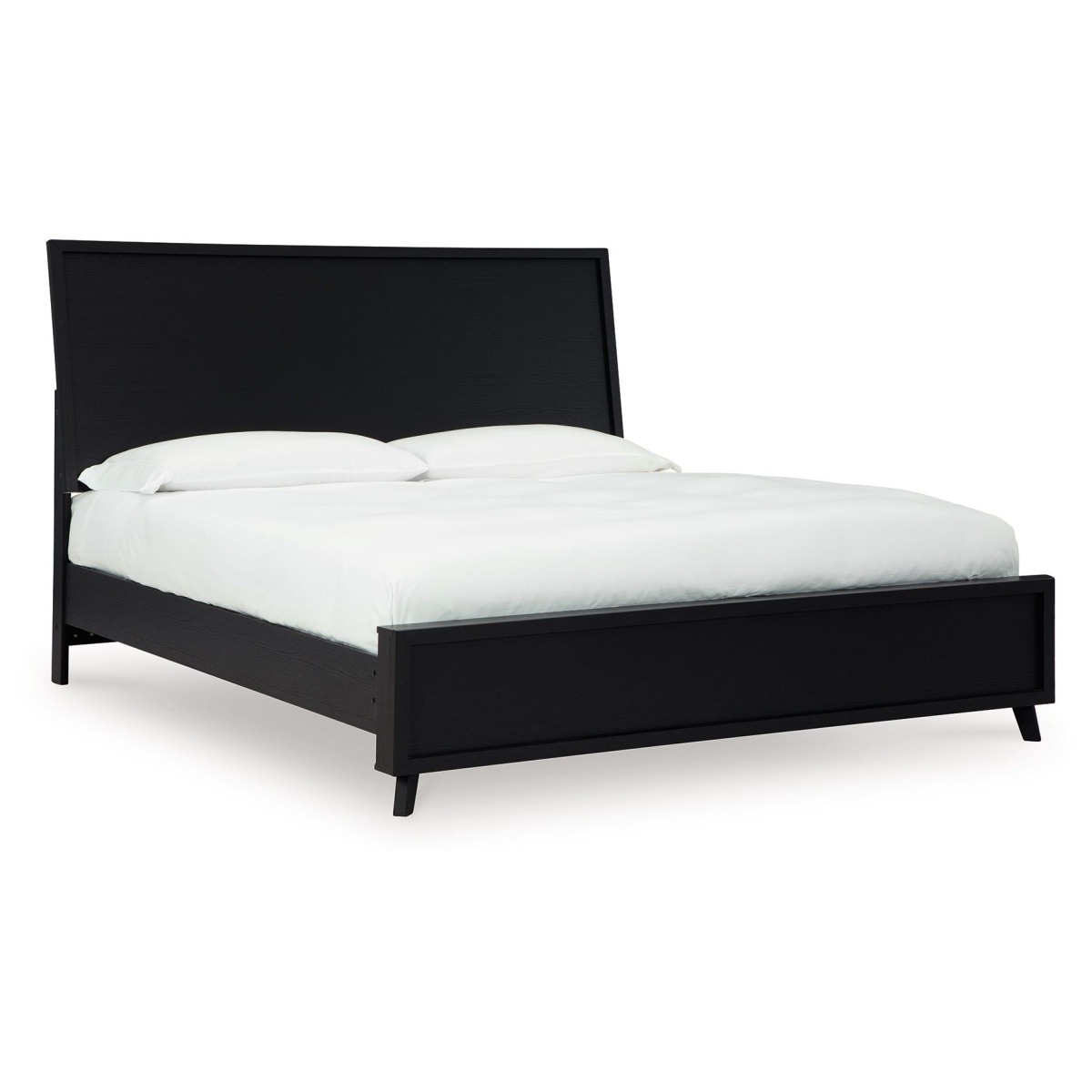 e1c3be47ffb665de97f80f97de896329 Danziar - King Panel Bed - Black - Image 1
