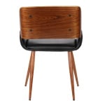 Agi - Dining Chair - Walnut / Black - Image 4