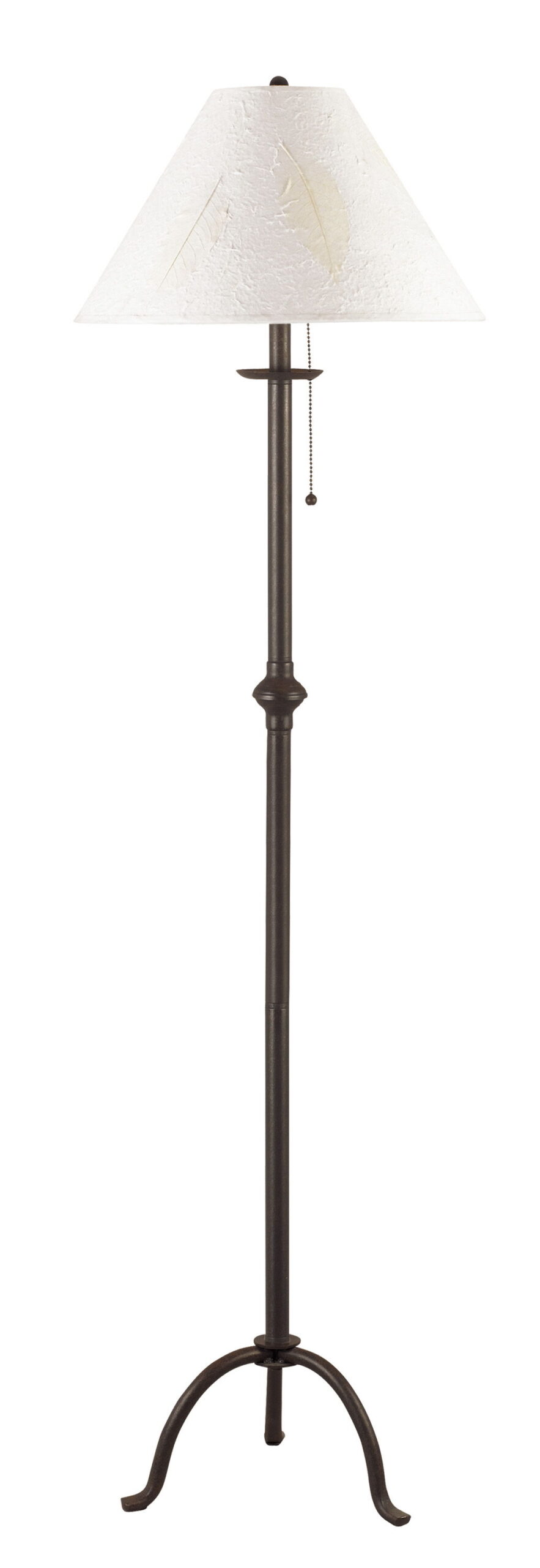 Iron - 57" Height Iron Floor Lamp - Black
