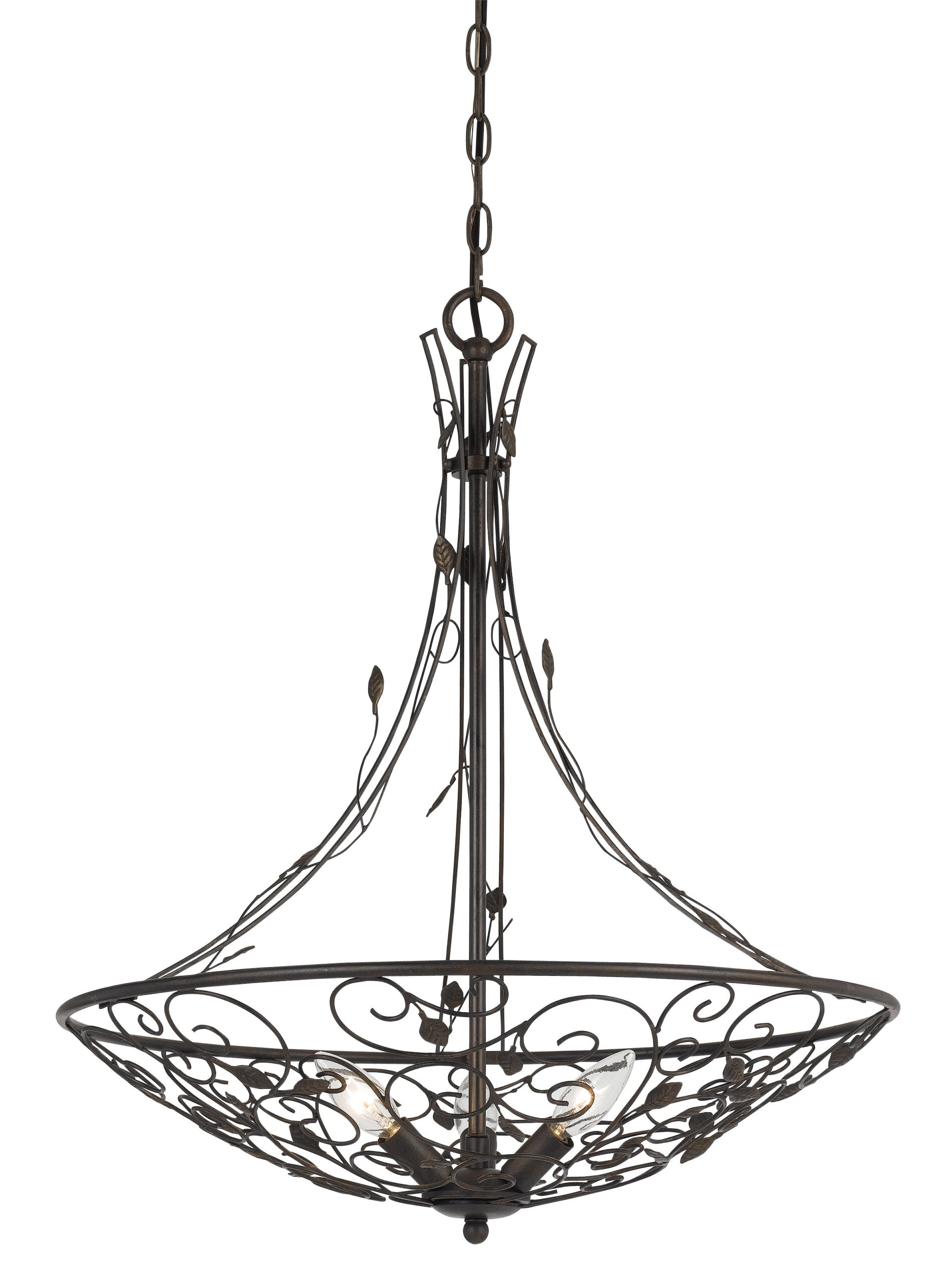 Varano - 26.5" Height Metal Chandelier - Iron Rust