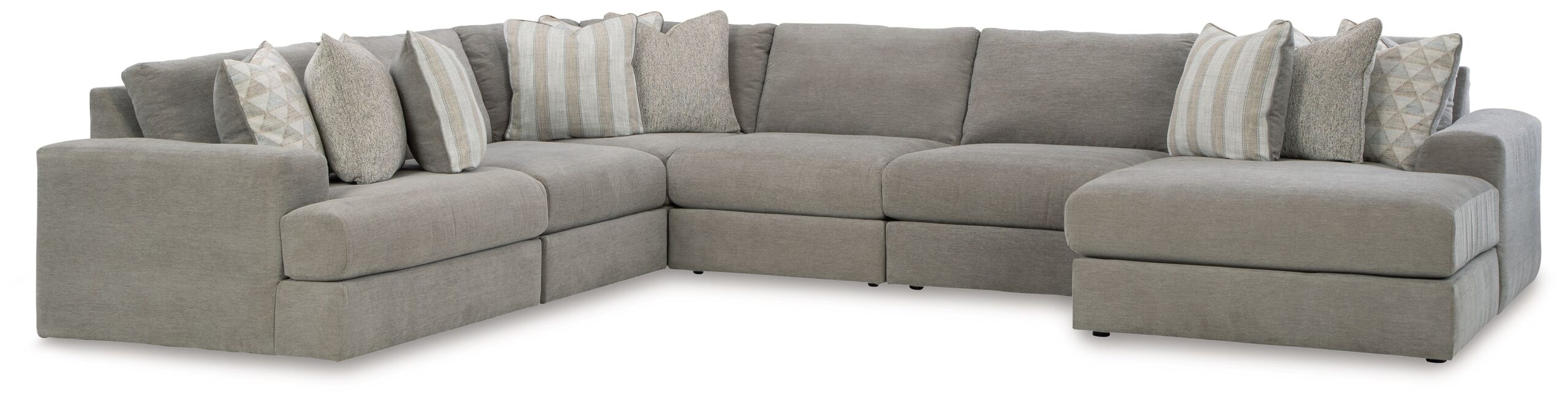 Avaliyah - 6-Piece Sectional With Raf Corner Chaise - Ash