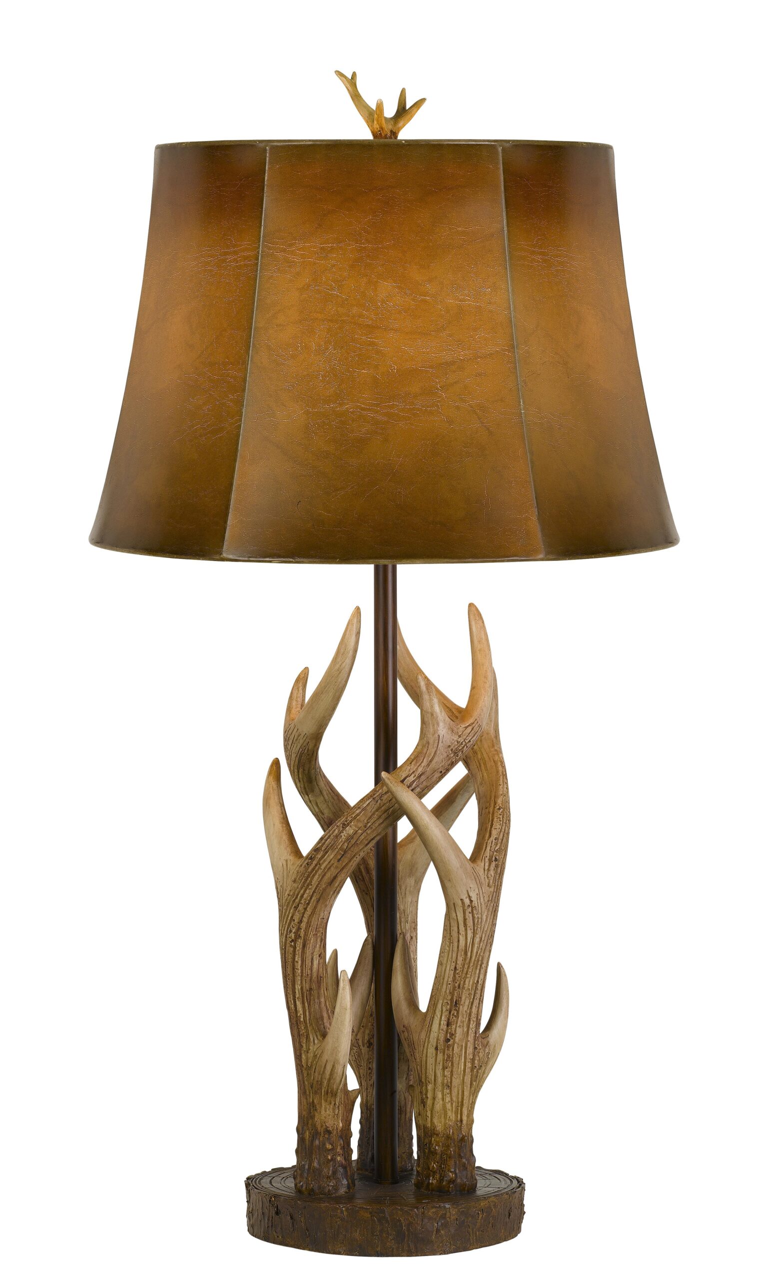 Darby - 32.5" Height Resin Table Lamp - Brown & Bone
