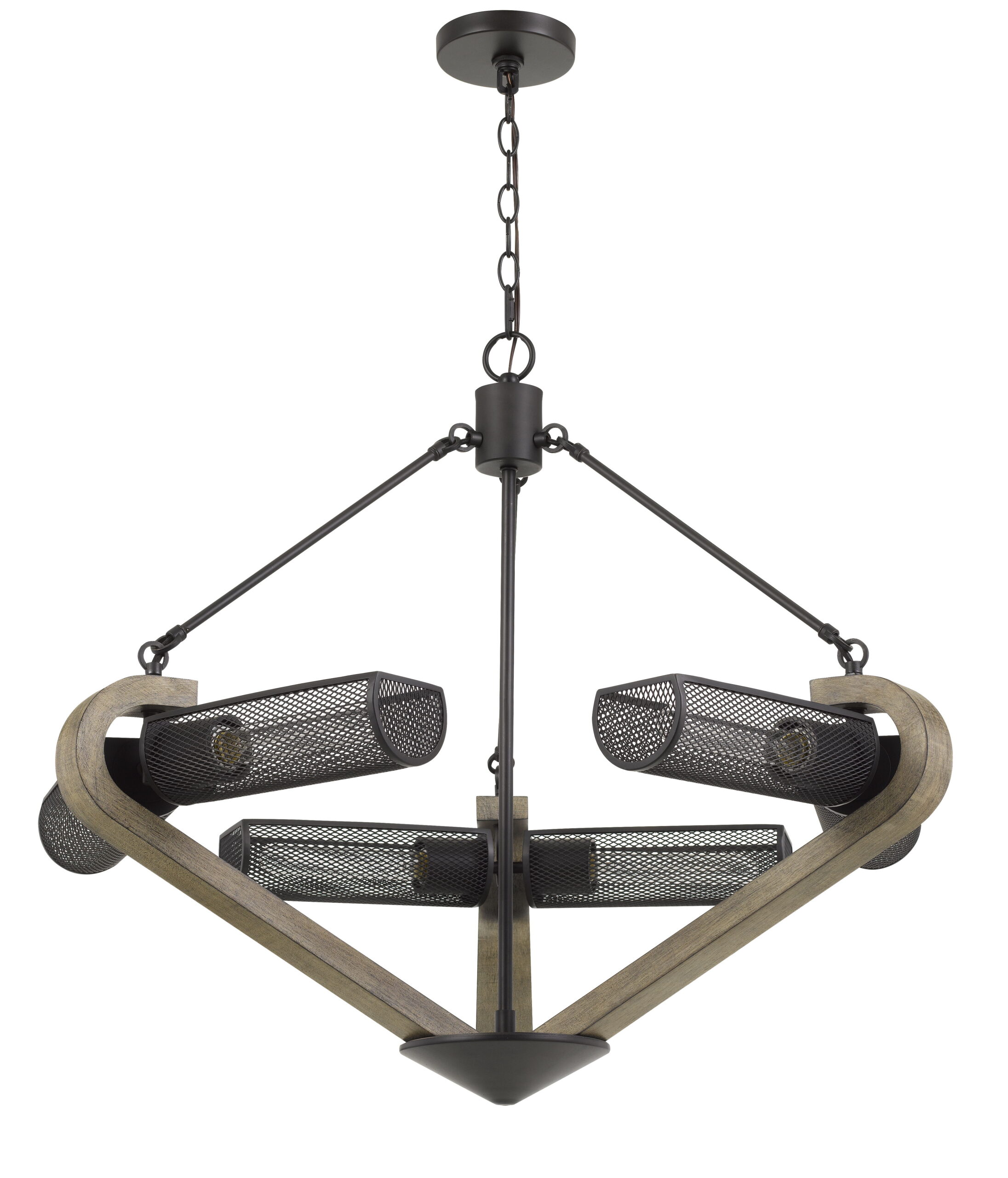 Baden - Chandelier - Wood & Iron