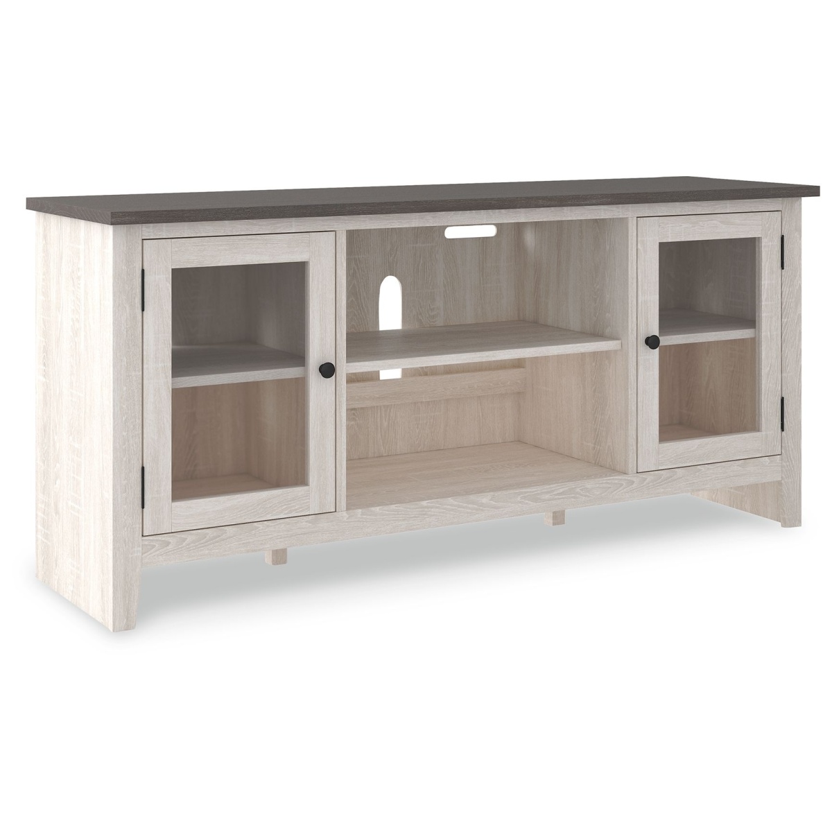 ebb4c7a4c5e0dee60e6282b898379e98 Dorrinson - LG TV Stand w/Fireplace Option - White - Image 1