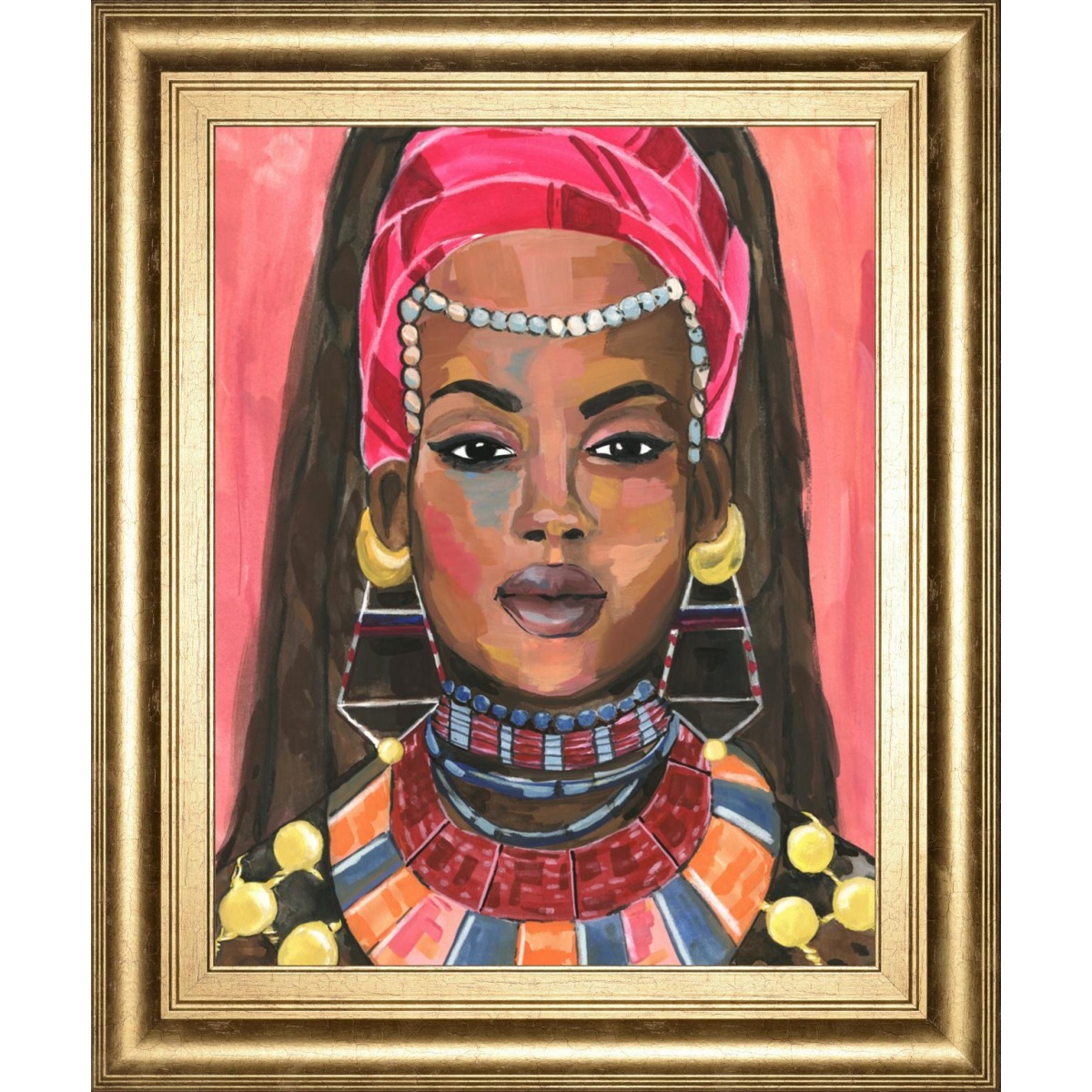 ed8ff2d2c1b2622246bb6a949944bf33 22x26 Ornament Empress II By Annie Warren - Pink - Image 1