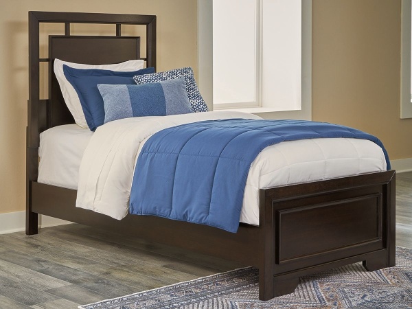 Covetown - Twin Panel Bed - Dark Brown - Image 2