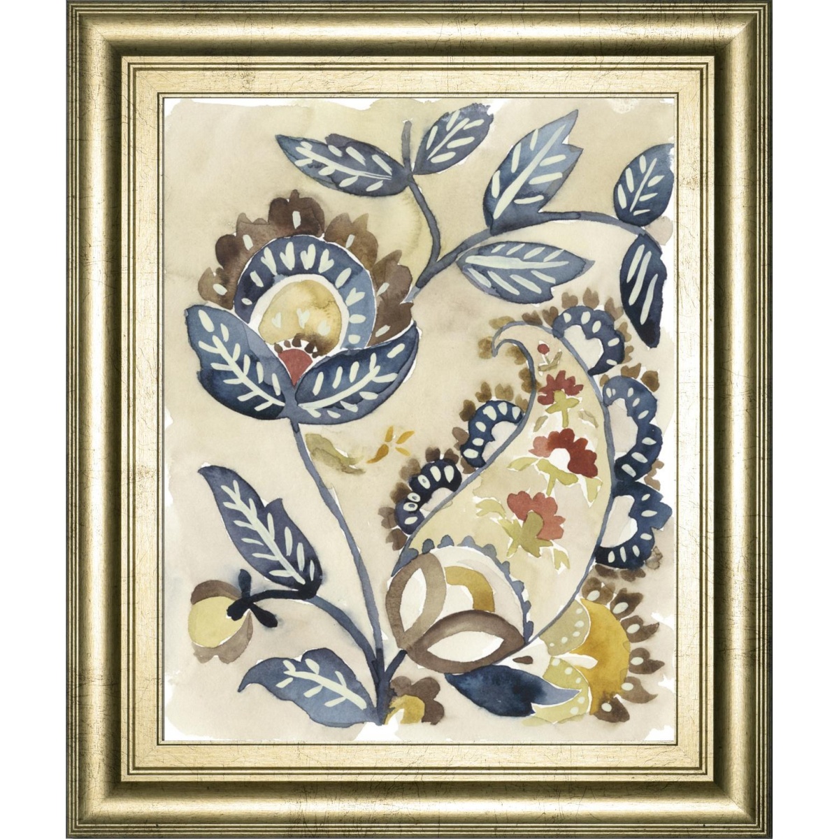 f47166d30b2fdd177309a9b49acbf337 22x26 Paisley Path IV By Chariklia Zarris - Beige - Image 1