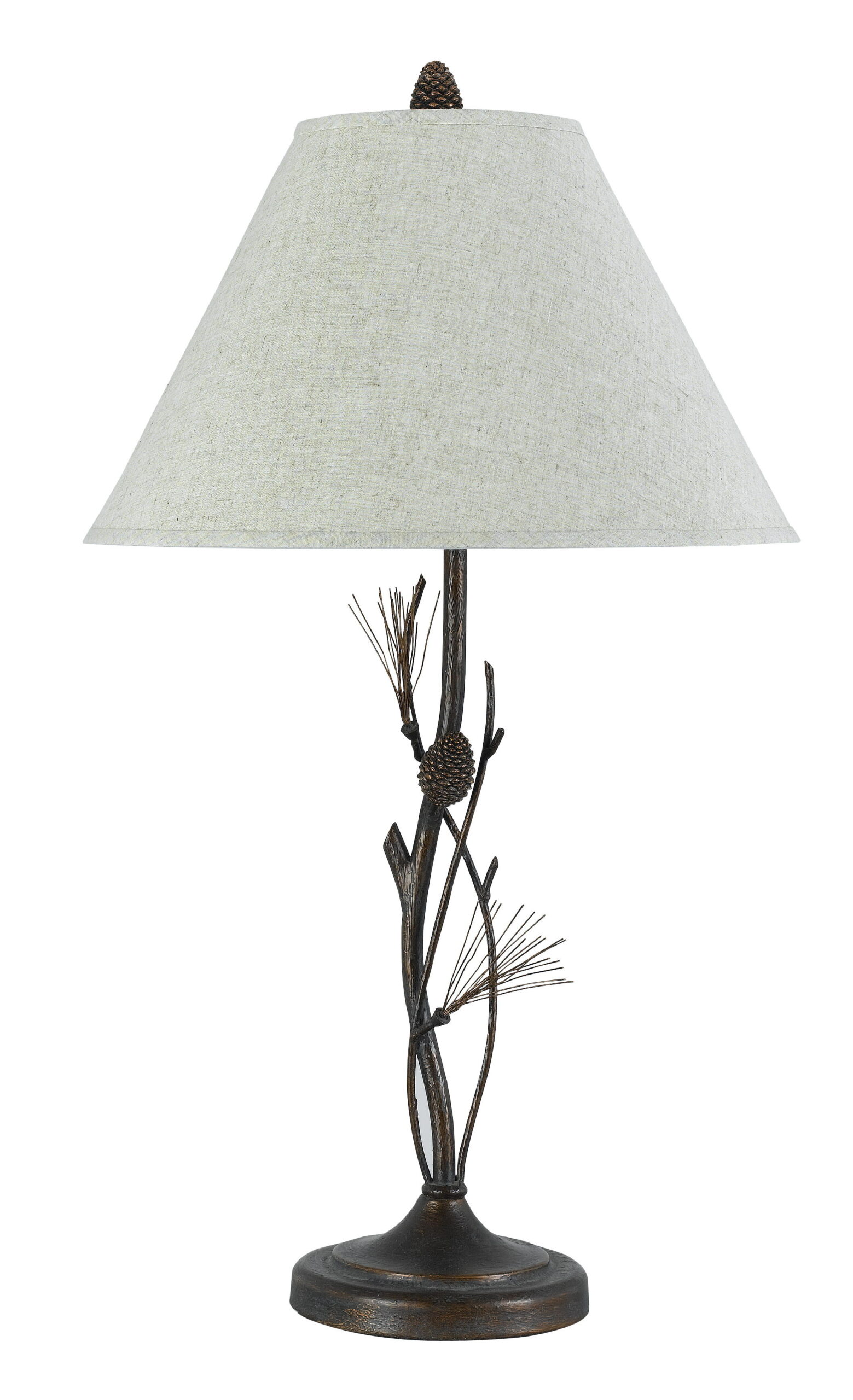 Pine - 32" Height Iron Table Lamp - Rust