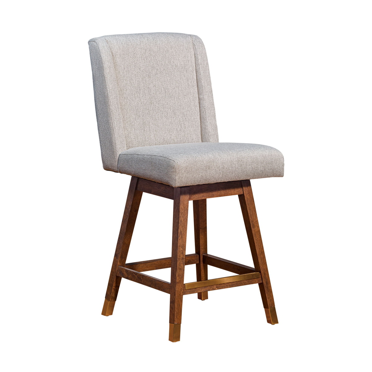 f7cea19ac5c0f8edee3ae24e80169e4b Constantine - Swivel Counter Stool - Brown Oak / Taupe - Image 1