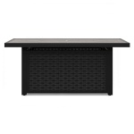 Beachcroft - Rectangular Fire Pit Table - Black / Light Gray - Image 4