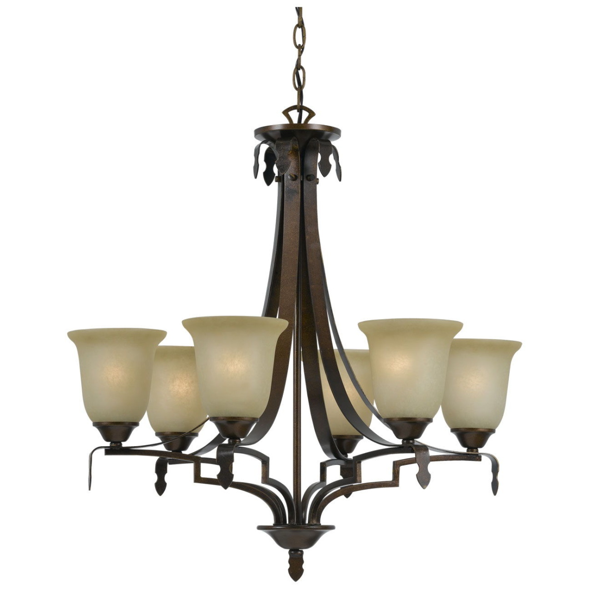 f90c68120e20b614773f33fbe27d814a Dabois - 29" Height Six Light Chandelier - Gold Bronze - Image 1