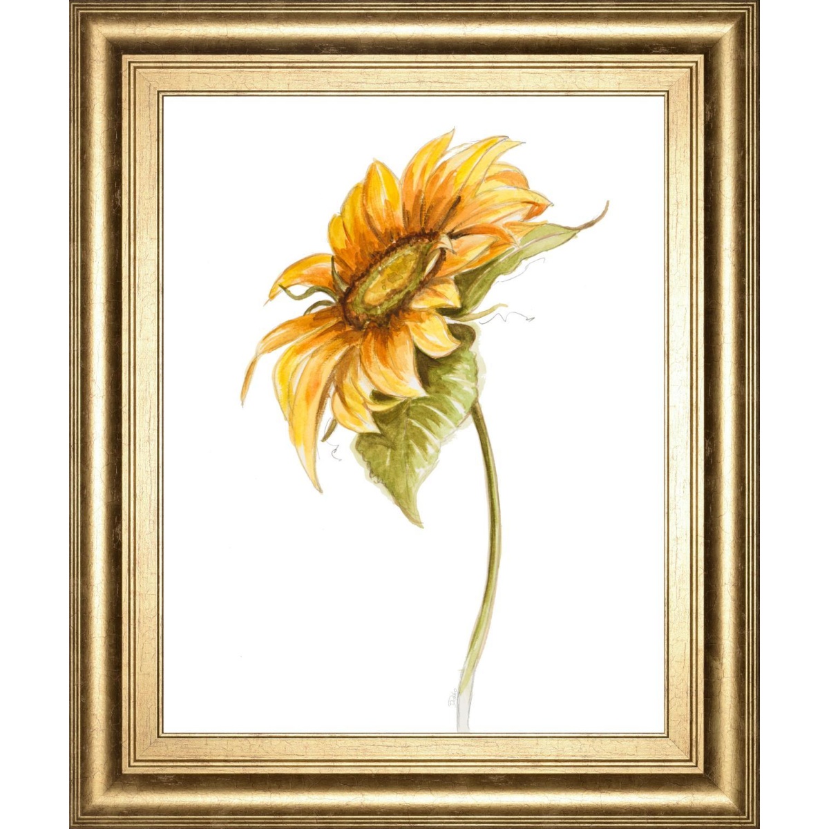 f91b0aa87fce2eb5d3c300808ea02fe4 22x26 Harvest Gold Sunflower I By PatriciaPinto - Yellow - Image 1